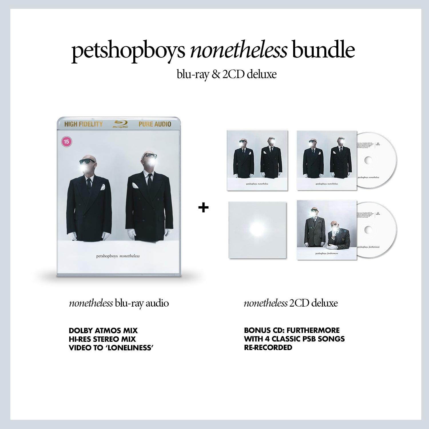 Pet Shop Boys Nonetheless BUNDLE blu ray 2CD deluxe