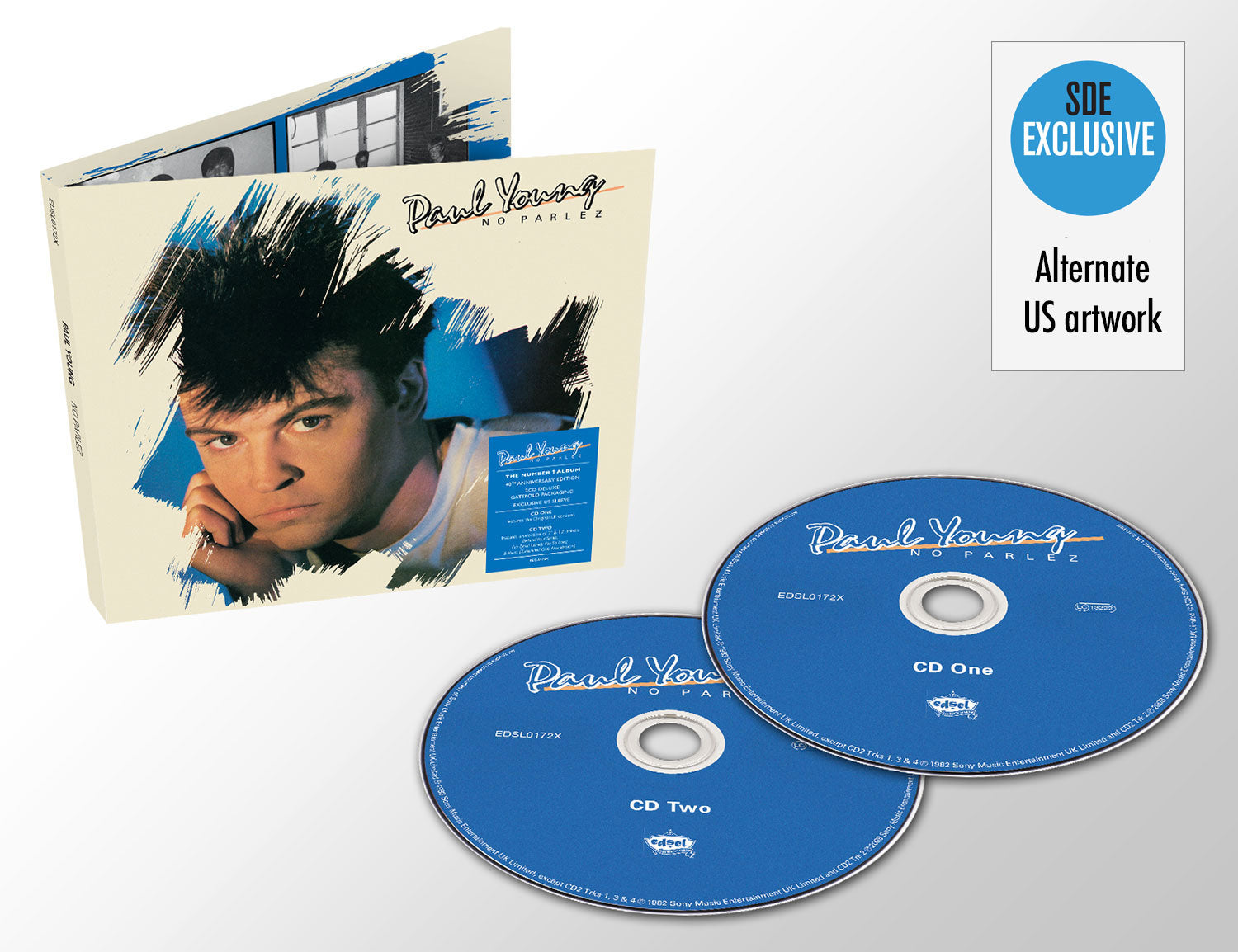 Paul Young SDE Bundle: No Parlez Blu-ray Audio + US-sleeved 2CD set