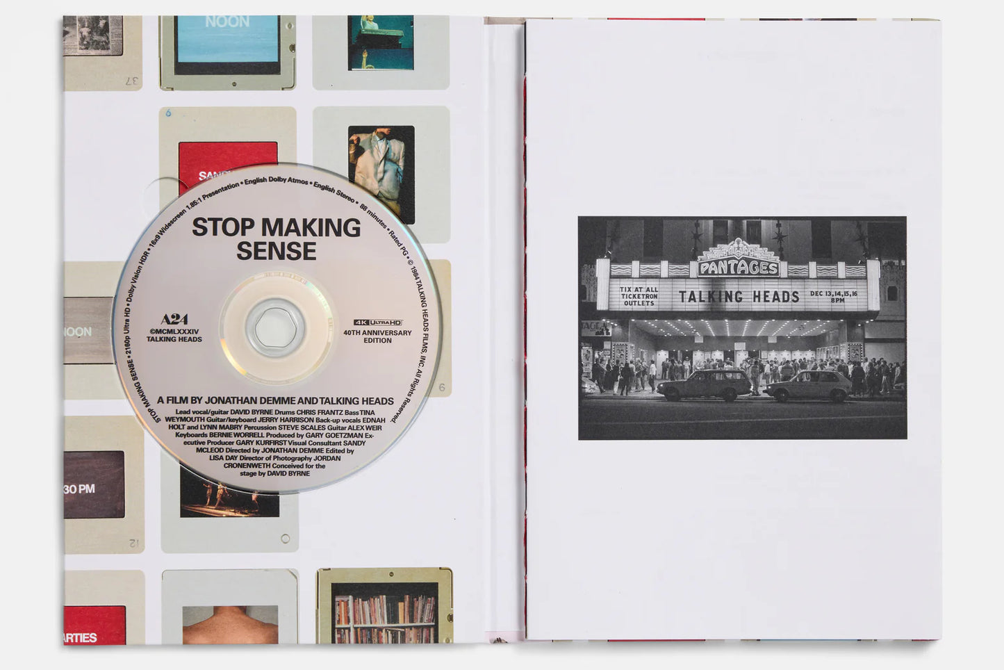 Talking Heads / Stop Making Sense Deluxe Collectors Edition 4K blu-ray