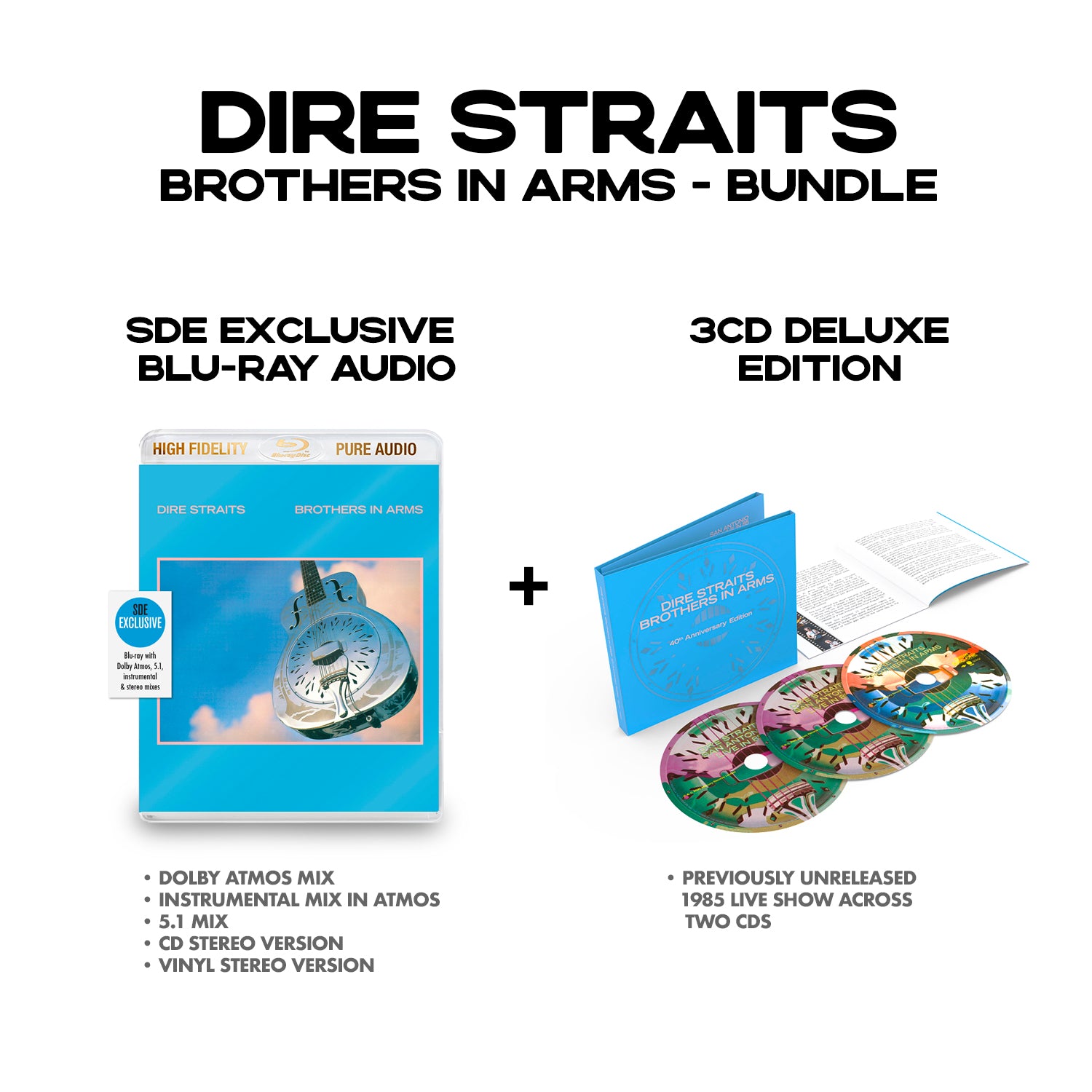 Dire Straits / Brothers in Arms BUNDLE: SDE exclusive blu-ray + 3CD deluxe