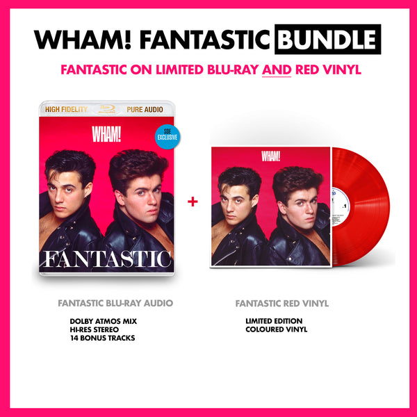 WHAM! Fantastic BUNDLE: Fantastic on blu-ray audio and red vinyl