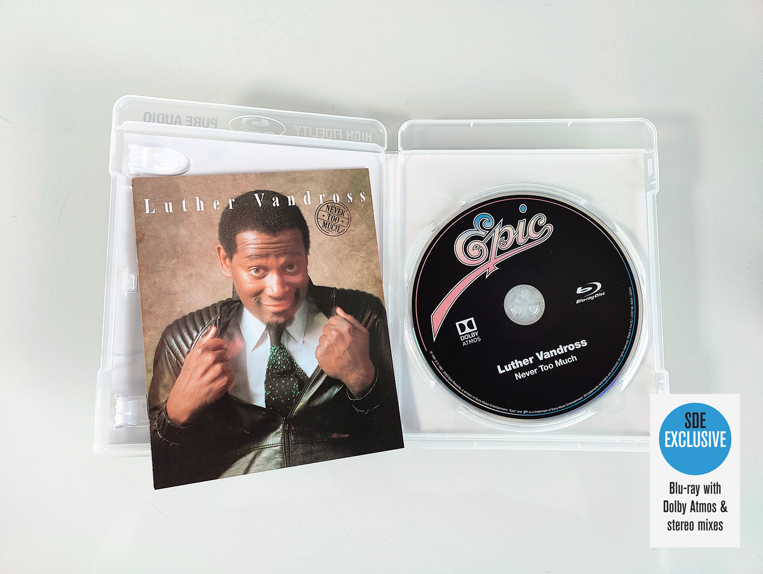 Luther Vandross / Never Too Much exclusive blu-ray audio with Dolby Atmos Mix