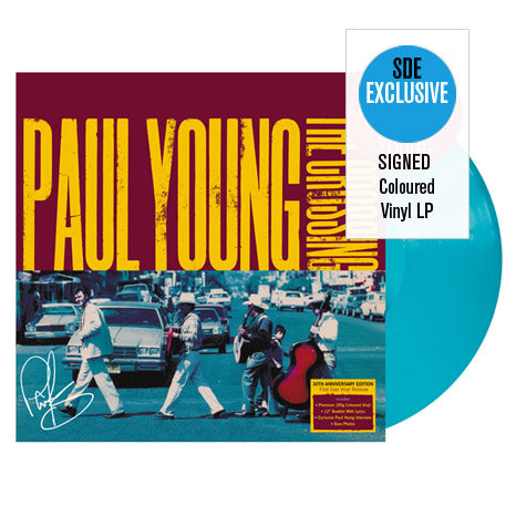 Paul Young / BUNDLE: The Crossing coloured vinyl *SIGNED* by Paul Young + Secret of Association Booklet *SIGNED* by Paul Young