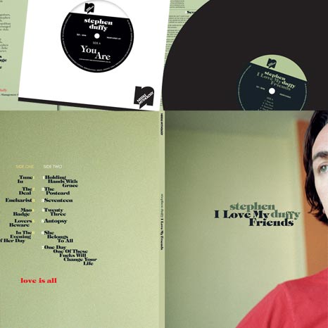 LIMITED SIGNED EDITION: Stephen Duffy / I Love My Friends - vinyl LP + 7