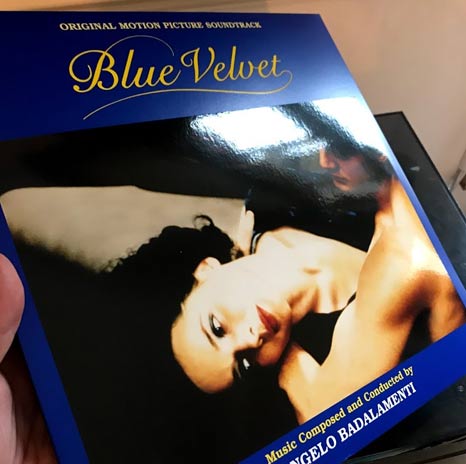 Angelo Badalamenti / Blue Velvet blue/black 'split' coloured vinyl LP