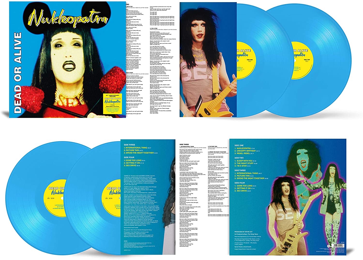 Dead or Alive / Nukleopatra 25th anniversary 2LP blue vinyl