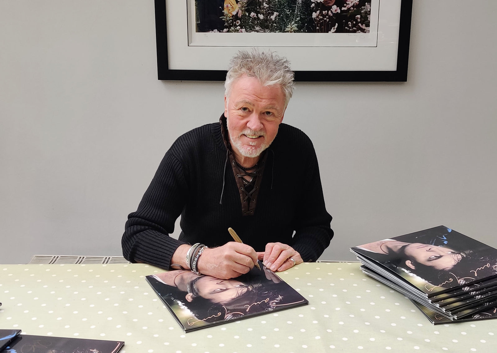 Paul Young / The Secret of Association 2LP gold/black marbled vinyl *SIGNED* by Paul Young