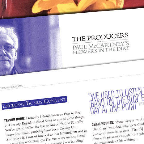 The Producers: On Paul McCartney's Flowers in the Dirt - Limited edition keepsake booklet #1