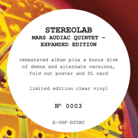 Stereolab / Mars Audiac Quintet / 3LP 'indies-only' CLEAR vinyl