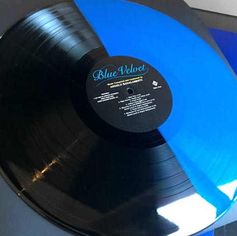 Angelo Badalamenti / Blue Velvet blue/black 'split' coloured vinyl LP